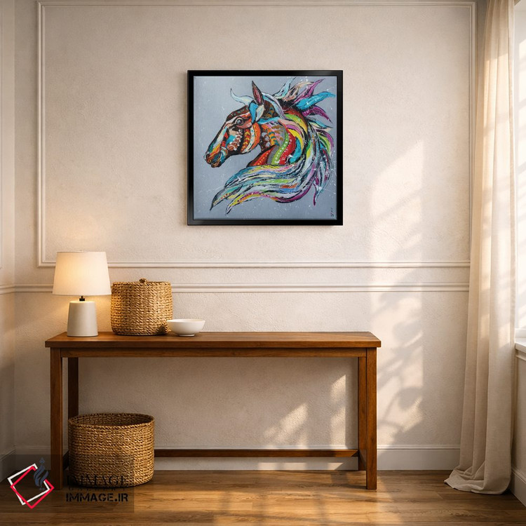 تابلو دکوراتیو اسب افسانه ای اثر کوپتسووا آرت - D6B