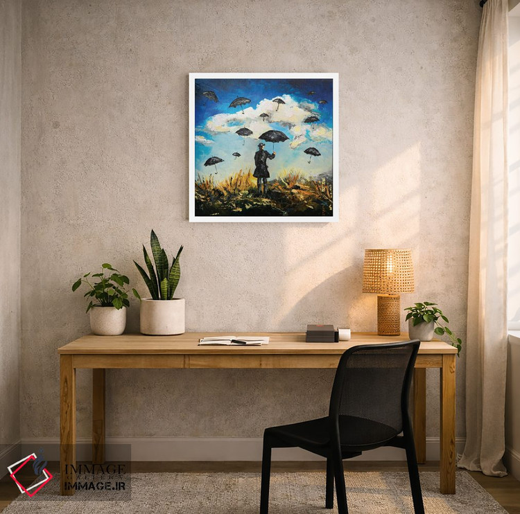 تابلو دکوراتیو هر جایی جز اینجا اثر کوپتسووا آرت - D4W