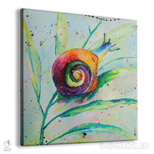 تابلو دکوراتیو حلزون اثر کوپتسووا آرت - نمای پرسپکتیو محصول