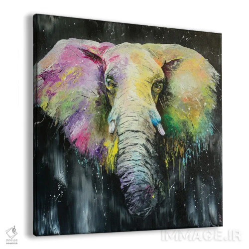 تابلو دکوراتیو من فیل هستم اثر کوپتسووا آرت - نمای پرسپکتیو محصول