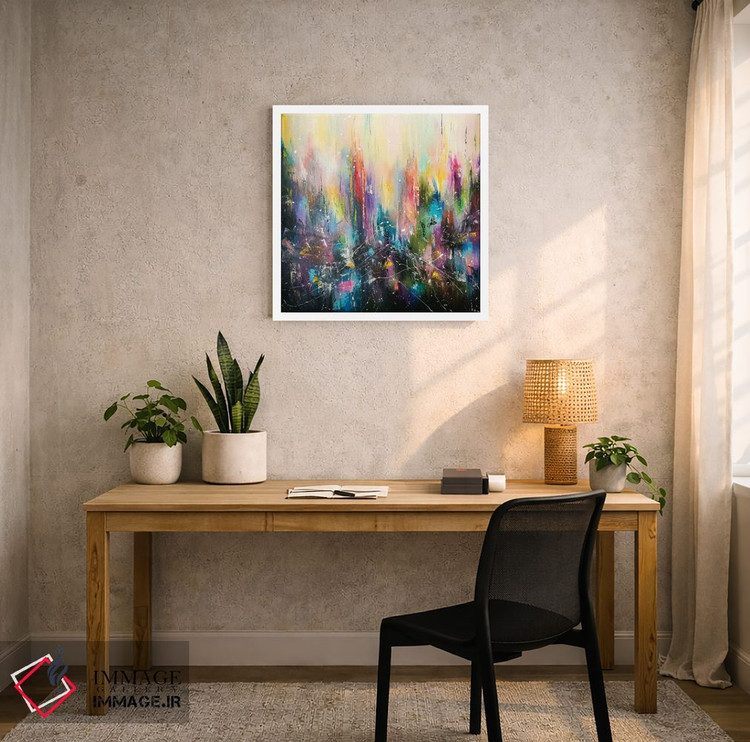 تابلو انتزاعی شهر جادویی اثر کوپتسووا آرت - D5W