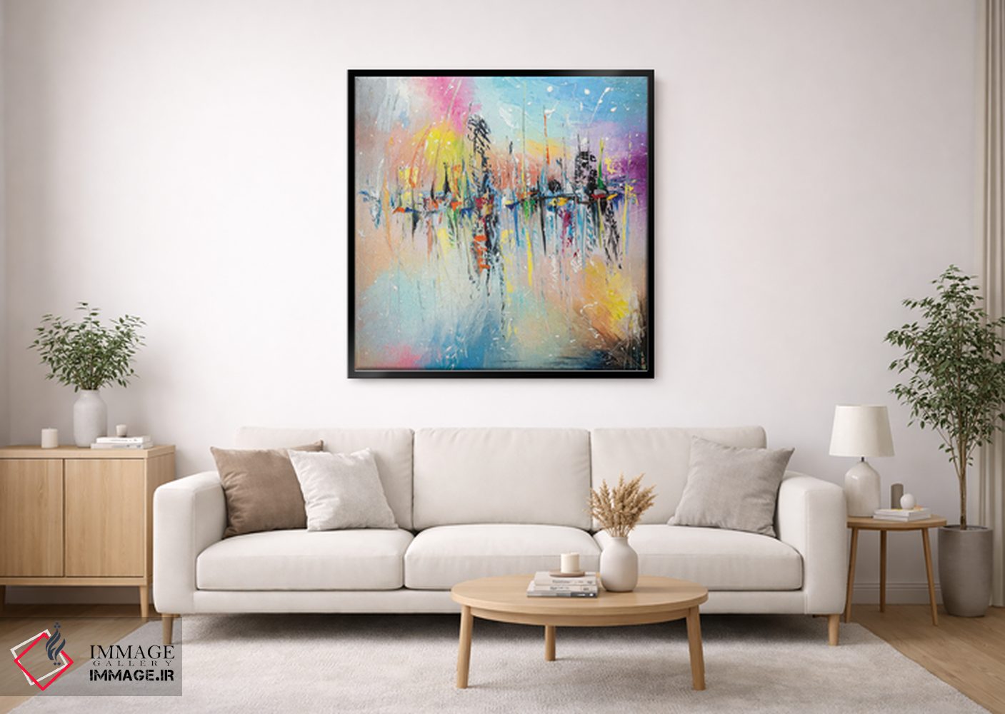 تابلو انتزاعی روی اسکله اثر کوپتسووا آرت - D2B