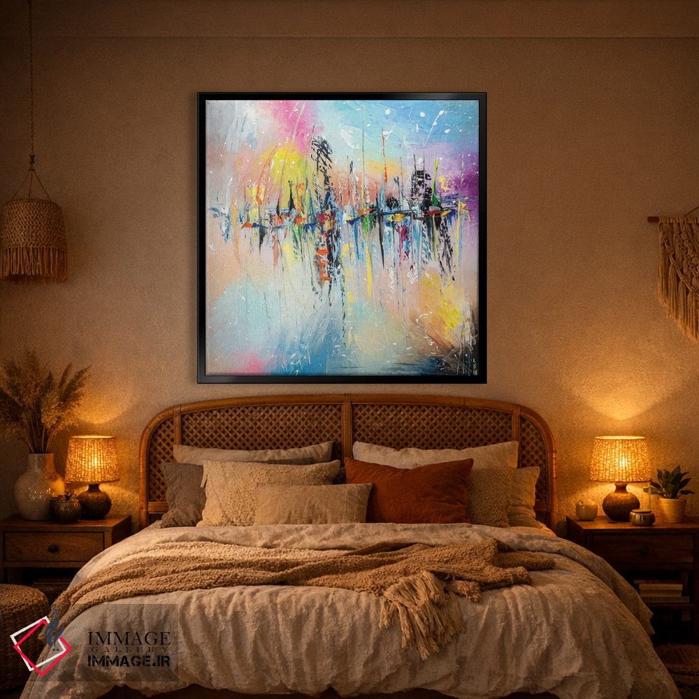 تابلو انتزاعی روی اسکله اثر کوپتسووا آرت - D1B