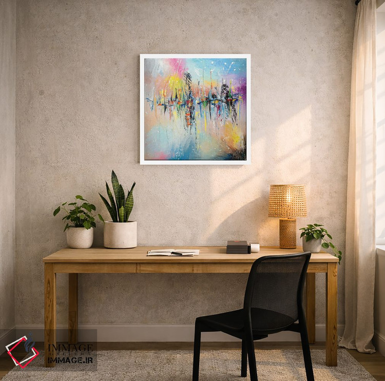 تابلو انتزاعی روی اسکله اثر کوپتسووا آرت - D5W