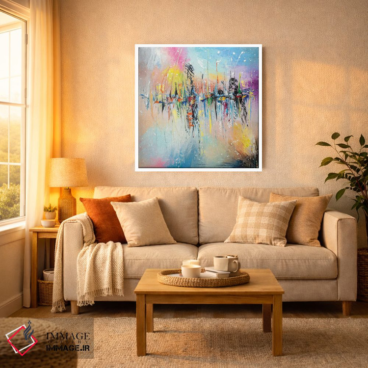 تابلو انتزاعی روی اسکله اثر کوپتسووا آرت - D3W