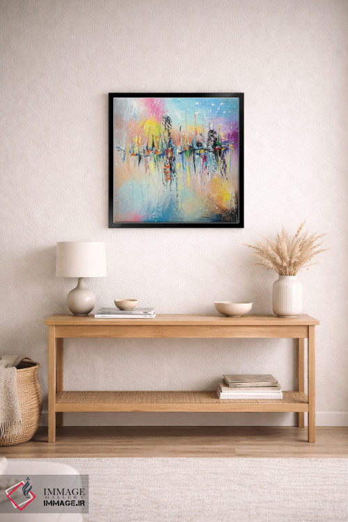 تابلو انتزاعی روی اسکله اثر کوپتسووا آرت - D4B