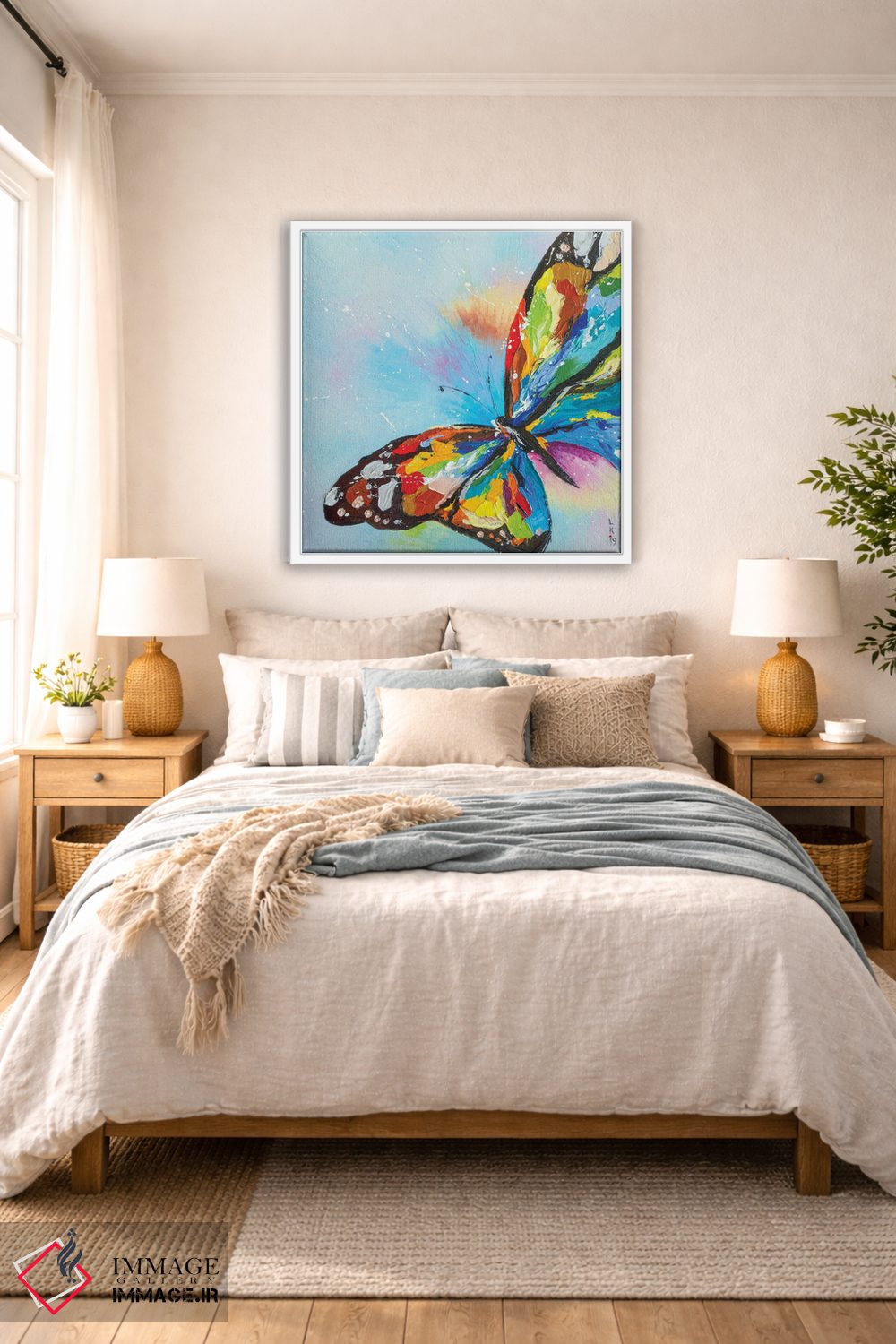 تابلو دکوراتیو پروانه اثر کوپتسووا آرت - D5W