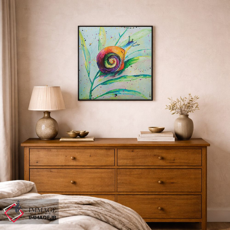 تابلو دکوراتیو حلزون اثر کوپتسووا آرت - D1B