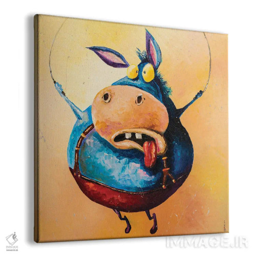 تابلو دکوراتیو الاغ پرش کننده اثر کوپتسووا آرت - نمای پرسپکتیو محصول