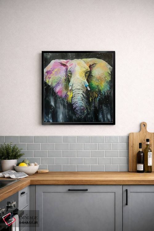 تابلو دکوراتیو من فیل هستم اثر کوپتسووا آرت - D2B