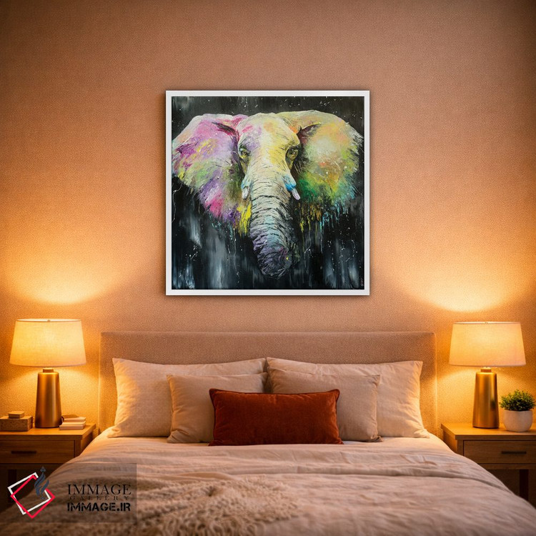 تابلو دکوراتیو من فیل هستم اثر کوپتسووا آرت - D1W