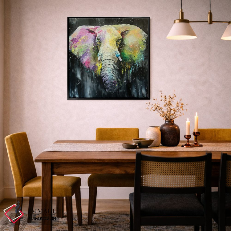 تابلو دکوراتیو من فیل هستم اثر کوپتسووا آرت - D5B