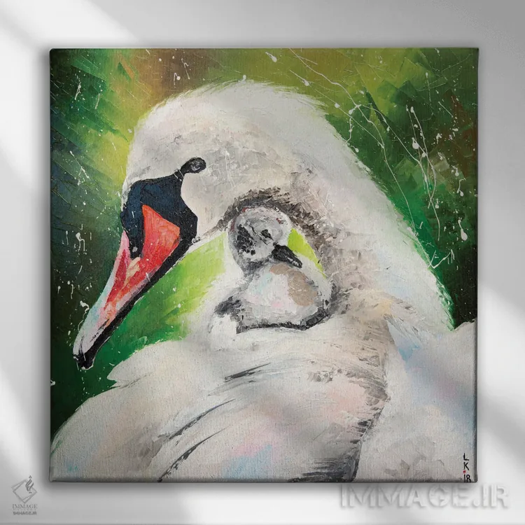 تابلو دکوراتیو مهر مادری اثر کوپتسووا آرت - نمای روبهرو روی دیوار