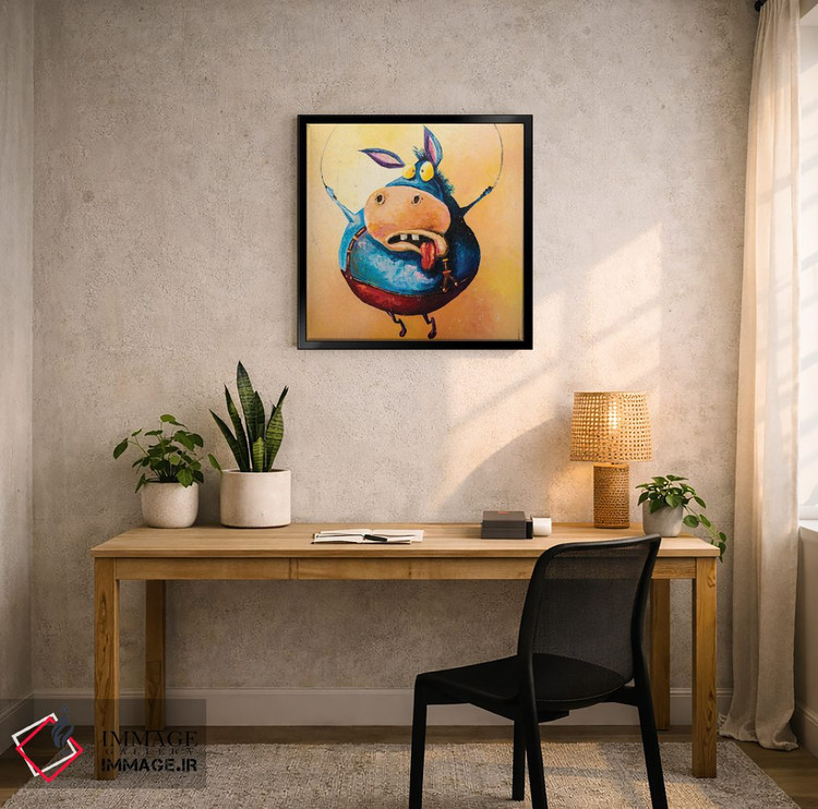 تابلو دکوراتیو الاغ پرش کننده اثر کوپتسووا آرت - D5B
