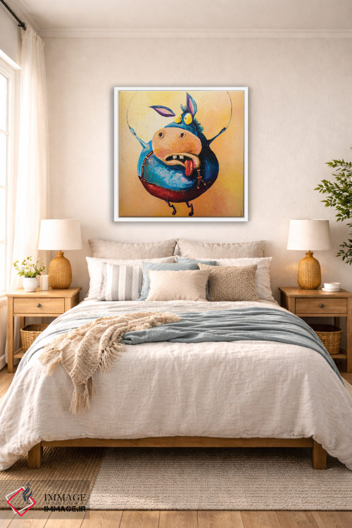 تابلو دکوراتیو الاغ پرش کننده اثر کوپتسووا آرت - D4W