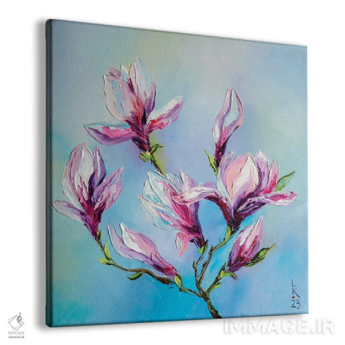تابلو دکوراتیو مگنولیای شکوفا اثر کوپتسووا آرت - نمای پرسپکتیو محصول