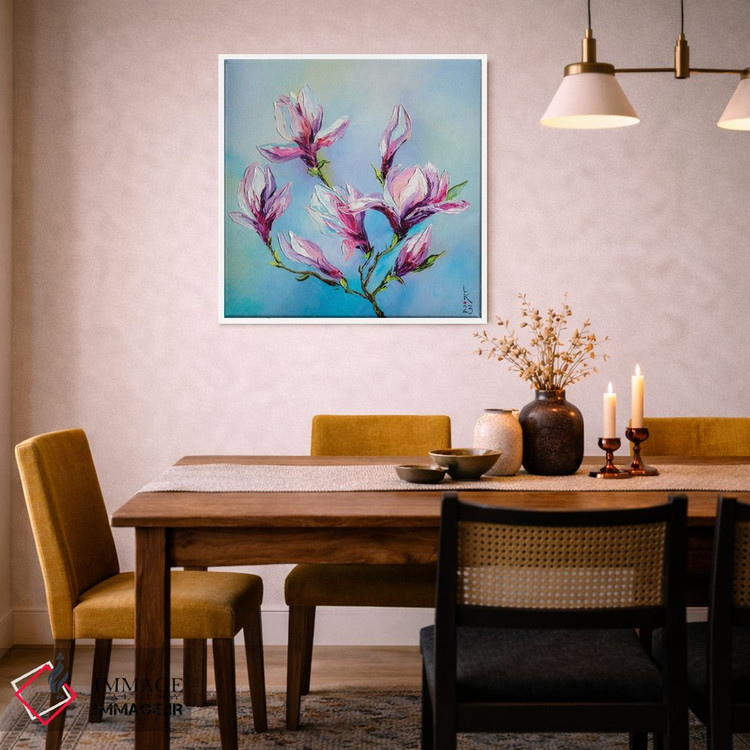 تابلو دکوراتیو مگنولیای شکوفا اثر کوپتسووا آرت - D5W