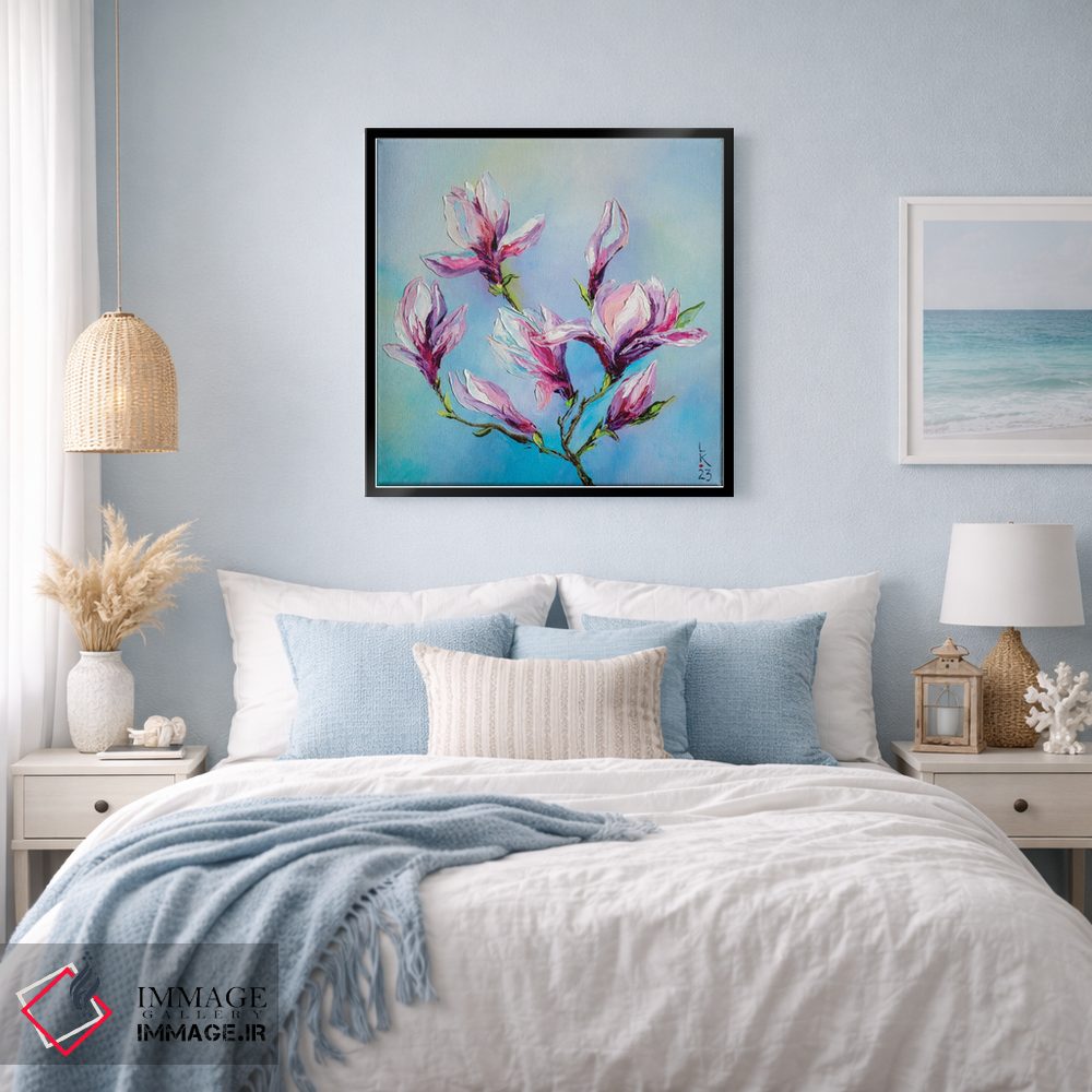 تابلو دکوراتیو مگنولیای شکوفا اثر کوپتسووا آرت - D4B