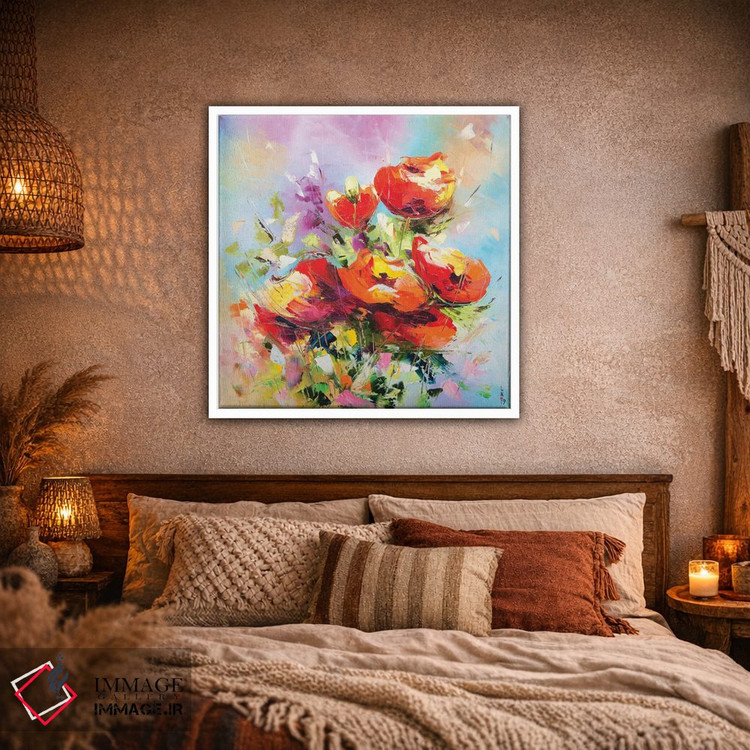 تابلو دکوراتیو شقایق های قرمز اثر کوپتسووا آرت - D1W