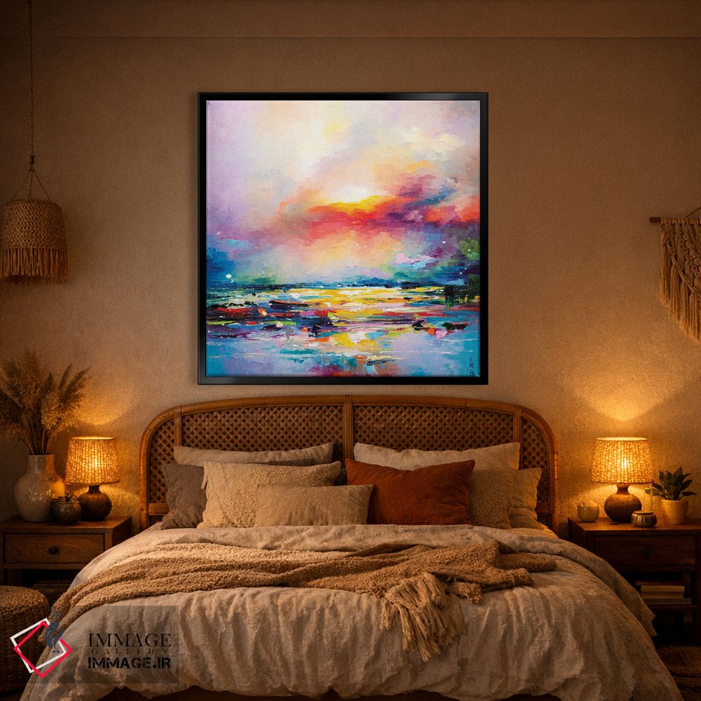 تابلو انتزاعی غروب دریا اثر کوپتسووا آرت - D1B