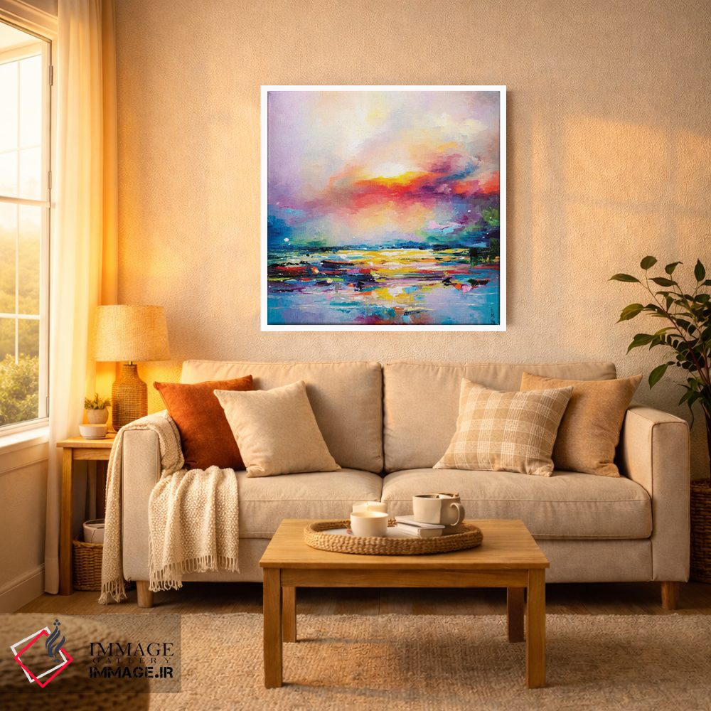 تابلو انتزاعی غروب دریا اثر کوپتسووا آرت - D3W