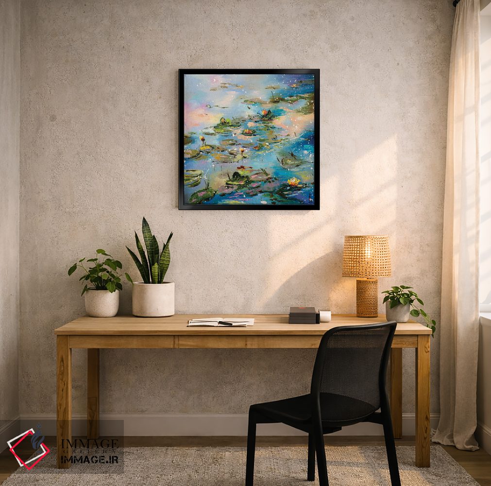 تابلو دکوراتیو برکه عصرگاهی اثر کوپتسووا آرت - D6B