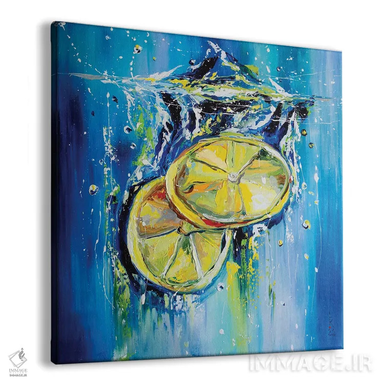 تابلو دکوراتیو لیموناد اثر کوپتسووا آرت - نمای پرسپکتیو محصول