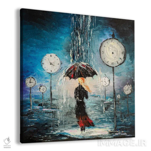 تابلو دکوراتیو زمان در حال گذر است اثر کوپتسووا آرت - نمای پرسپکتیو محصول
