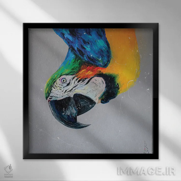 تابلو دکوراتیو سلام اثر کوپتسووا آرت - نمای قابدار مشکی