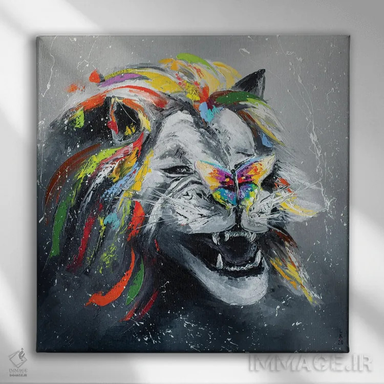 تابلو دکوراتیو مزاحم نشو اثر کوپتسووا آرت - نمای روبهرو روی دیوار