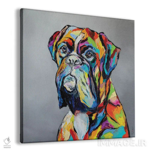 تابلو دکوراتیو مشت زن متفکر اثر کوپتسووا آرت - نمای پرسپکتیو محصول