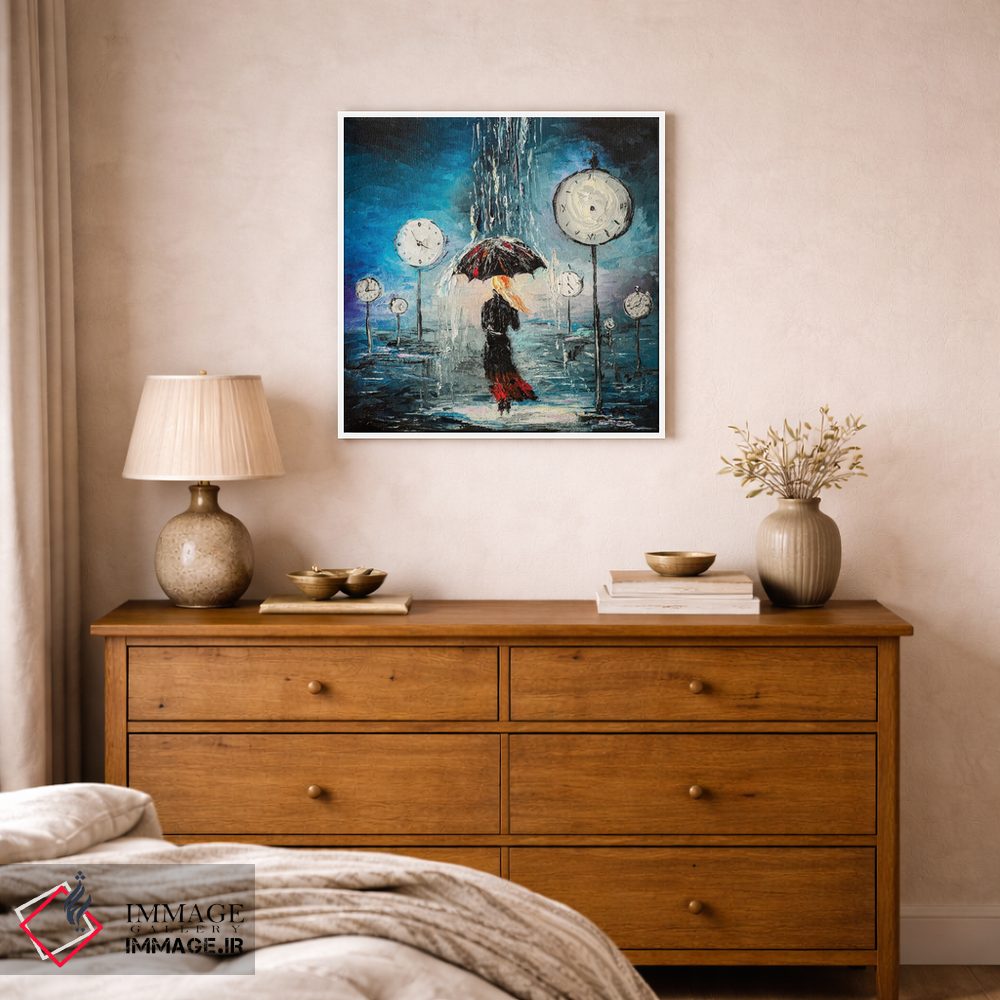 تابلو دکوراتیو زمان در حال گذر است اثر کوپتسووا آرت - D1W