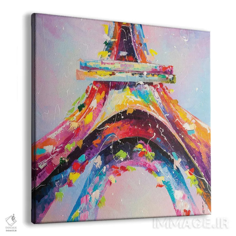 تابلو دکوراتیو برج ایفل اثر کوپتسووا آرت - نمای پرسپکتیو محصول