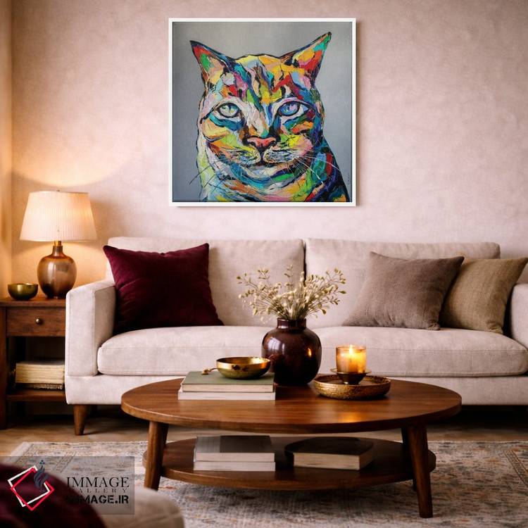 تابلو دکوراتیو من مهم ترین گربه هستم اثر کوپتسووا آرت - D1W