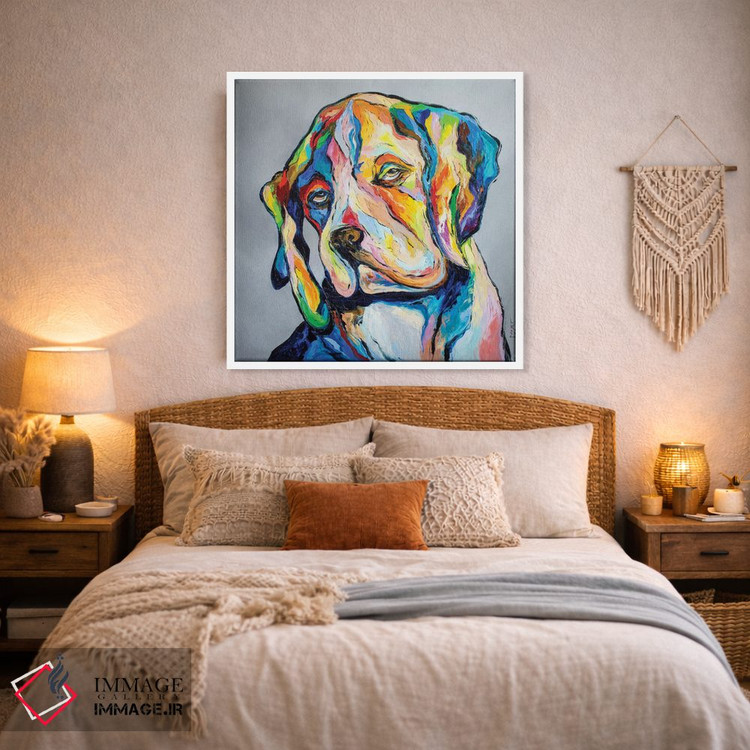 تابلو دکوراتیو سگ فیلسوف II اثر کوپتسووا آرت - D2W