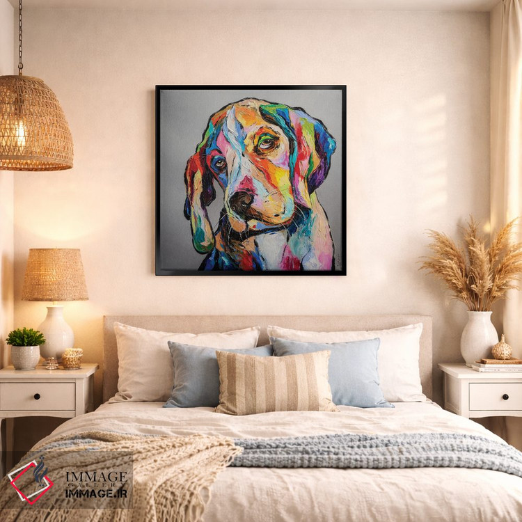 تابلو دکوراتیو سگ فیلسوف اثر کوپتسووا آرت - D1B