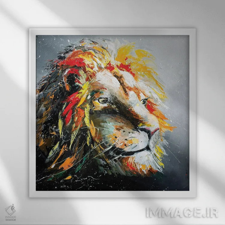 تابلو دکوراتیو پادشاه اثر کوپتسووا آرت - نمای قابدار سفید