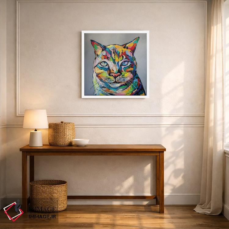 تابلو دکوراتیو من مهم ترین گربه هستم اثر کوپتسووا آرت - D3W