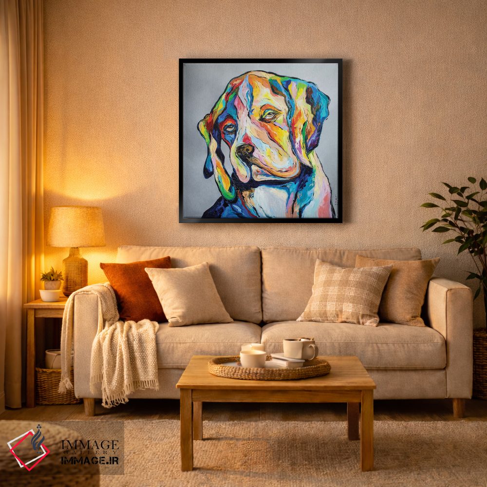 تابلو دکوراتیو سگ فیلسوف II اثر کوپتسووا آرت - D3B