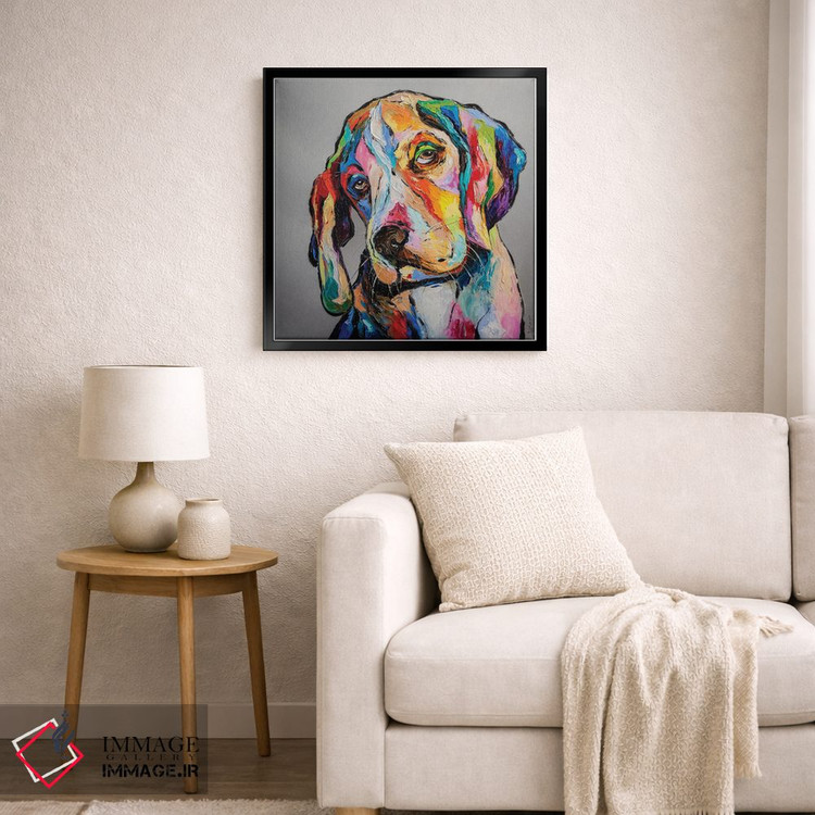 تابلو دکوراتیو سگ فیلسوف اثر کوپتسووا آرت - D6B