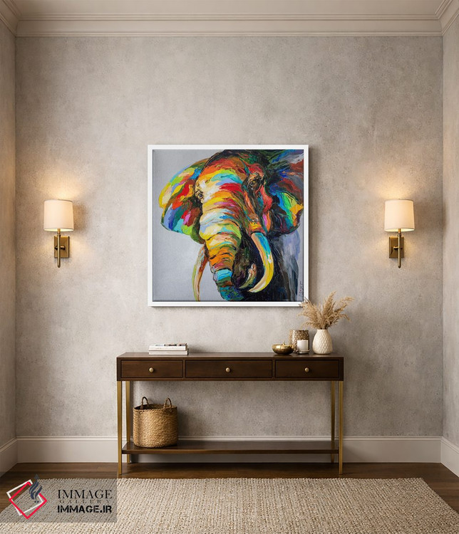 تابلو دکوراتیو نگاه فیل اثر کوپتسووا آرت - D2W