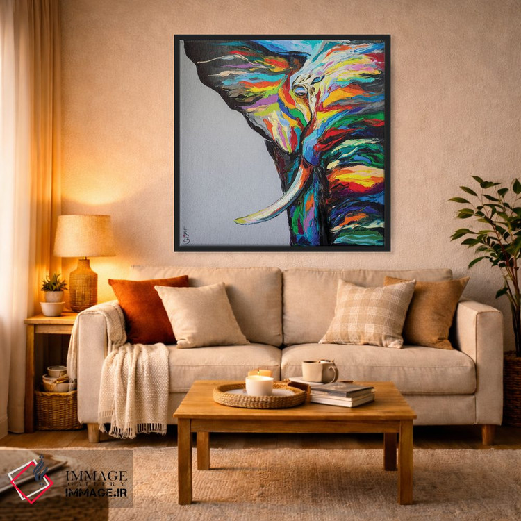 تابلو دکوراتیو فیل دانا اثر کوپتسووا آرت - D3B