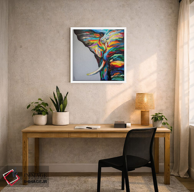 تابلو دکوراتیو فیل دانا اثر کوپتسووا آرت - D5W