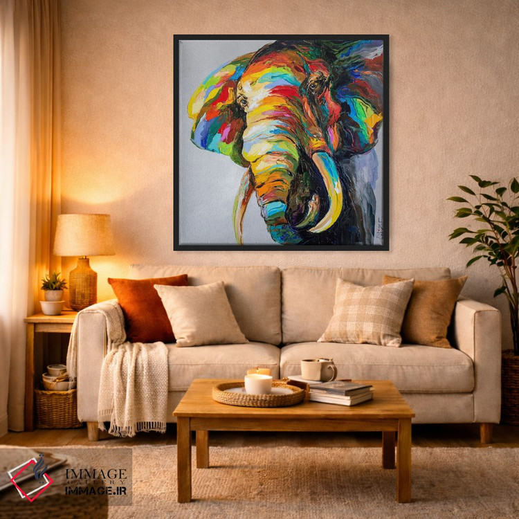 تابلو دکوراتیو نگاه فیل اثر کوپتسووا آرت - D4B