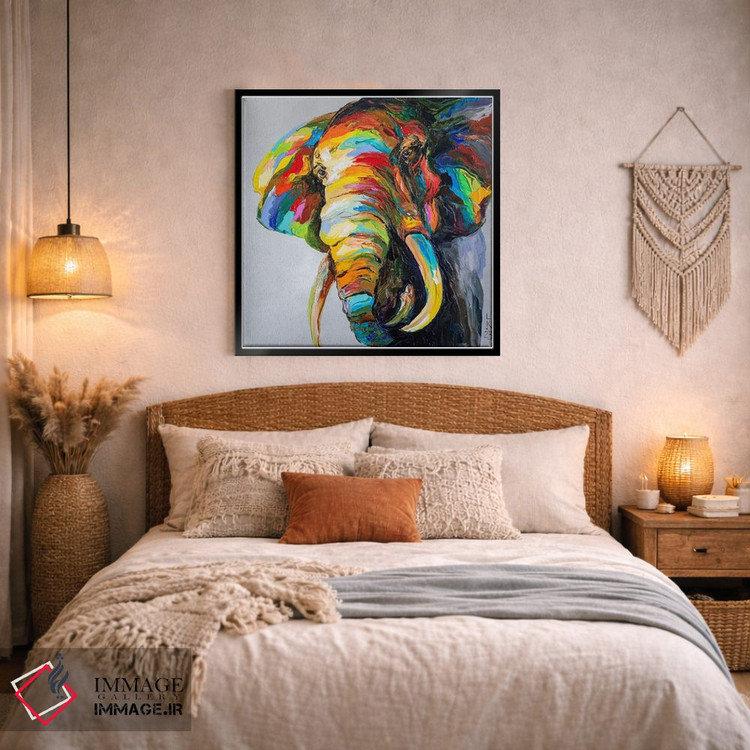 تابلو دکوراتیو نگاه فیل اثر کوپتسووا آرت - D5B