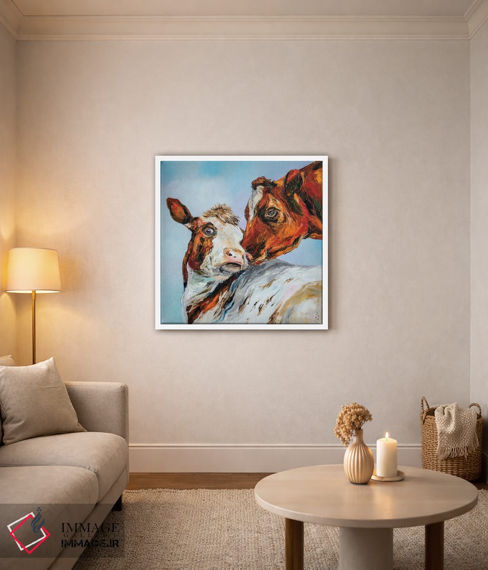 تابلو دکوراتیو محبت گاو اثر کوپتسووا آرت - D1W