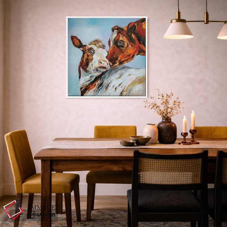 تابلو دکوراتیو محبت گاو اثر کوپتسووا آرت - D4W
