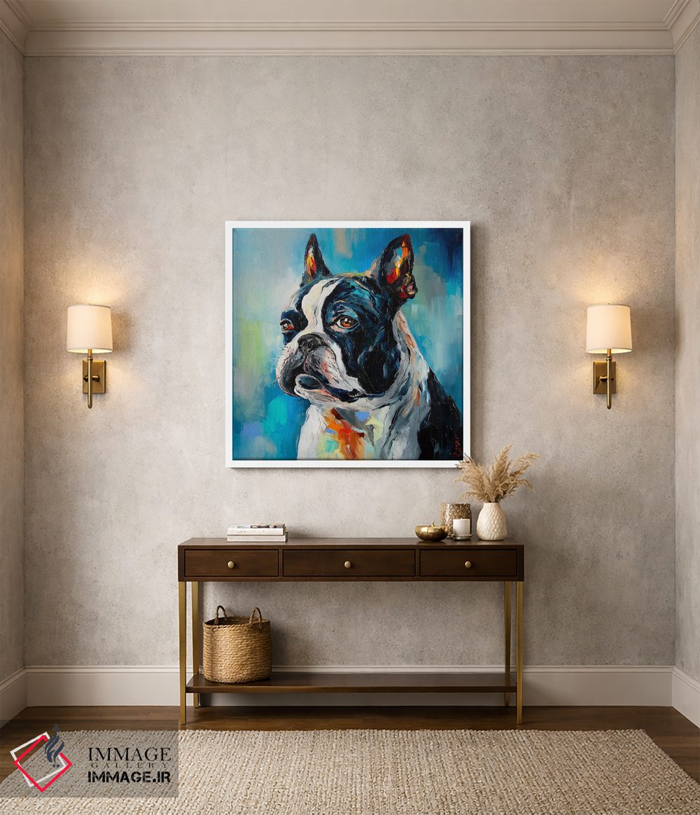 تابلو دکوراتیو بوستون تریر اثر کوپتسووا آرت - D1W