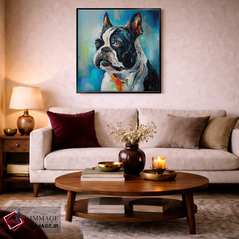 تابلو دکوراتیو بوستون تریر اثر کوپتسووا آرت - D2B