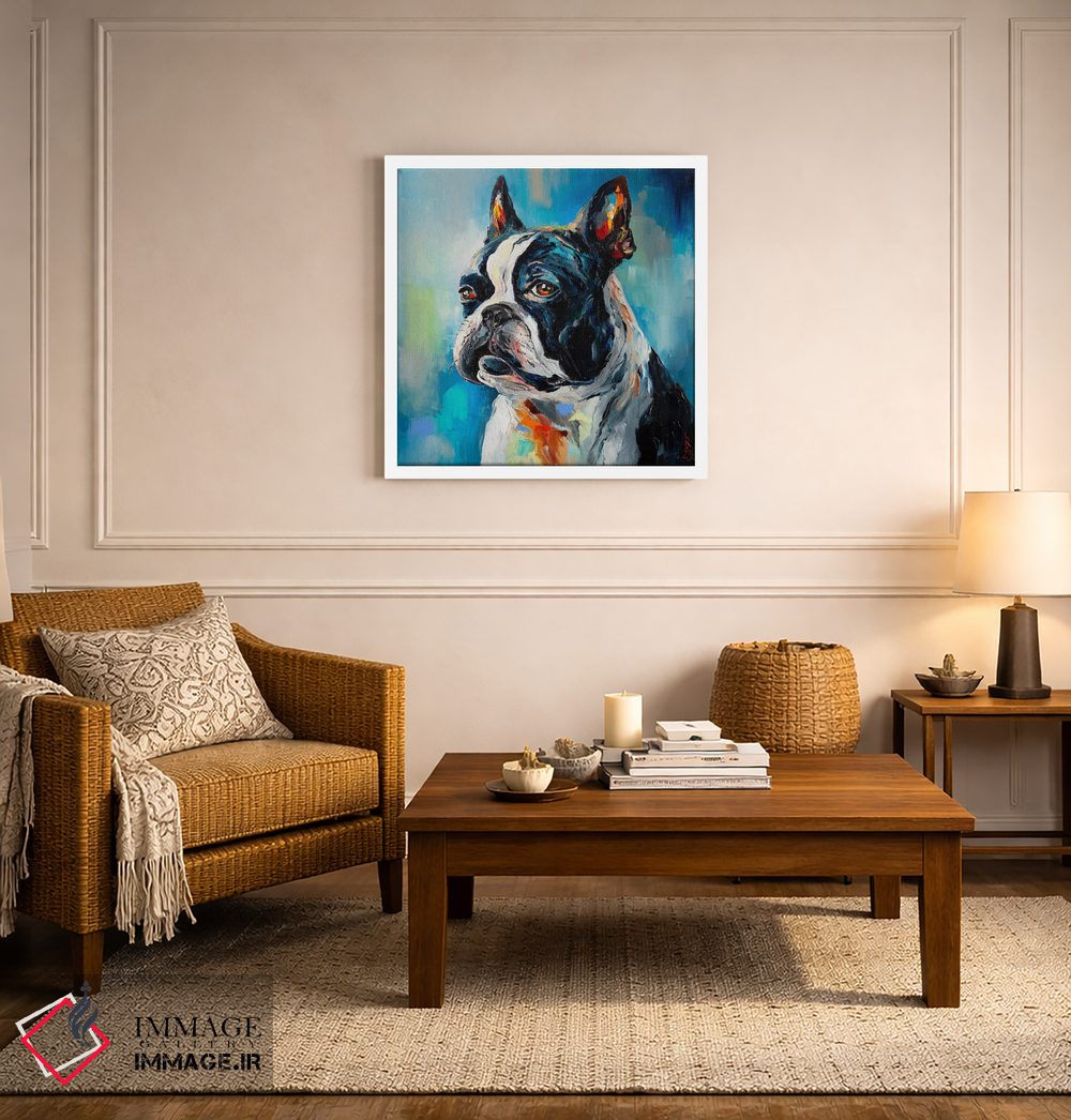 تابلو دکوراتیو بوستون تریر اثر کوپتسووا آرت - D4W